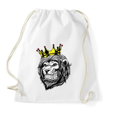 PRINTFASHION Oroszlán king - Sportzsák, Tornazsák - Fehér tornazsák