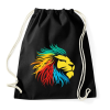 PRINTFASHION Oroszlán logó - Sportzsák, Tornazsák - Fekete