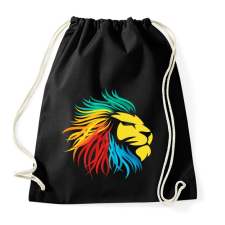 PRINTFASHION Oroszlán logó - Sportzsák, Tornazsák - Fekete tornazsák