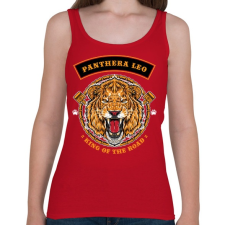 PRINTFASHION Oroszlán - Női atléta - Cseresznyepiros női trikó