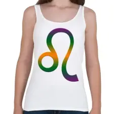 PRINTFASHION Oroszlán - Női atléta - Fehér női trikó
