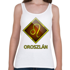 PRINTFASHION Oroszlán - Női atléta - Fehér női trikó