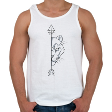 PRINTFASHION Oroszlán páros női 2 - Férfi atléta - Fehér atléta, trikó