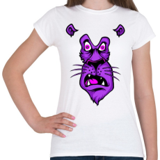 PRINTFASHION Oroszlán sokkban - Női póló - Fehér