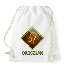 PRINTFASHION Oroszlán - Sportzsák, Tornazsák - Fehér tornazsák