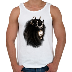 PRINTFASHION Oroszlán trón - Férfi atléta - Fehér
