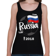PRINTFASHION Oroszország - Női atléta - Fekete női trikó