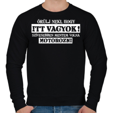 PRINTFASHION ÖRÜLJ NEKI2 - Férfi pulóver - Fekete férfi pulóver, kardigán