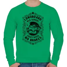 PRINTFASHION Őrült gördeszkás - Férfi pulóver - Zöld