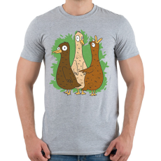 PRINTFASHION Őrült kacsák - Férfi póló - Sport szürke