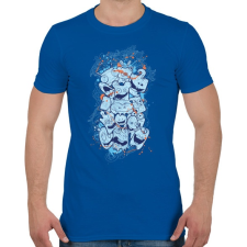 PRINTFASHION Őrült koala macik  - Férfi póló - Királykék férfi póló