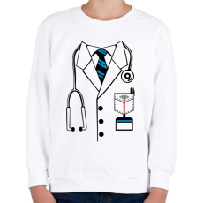 PRINTFASHION orvos egyenruha - Gyerek pulóver - Fehér