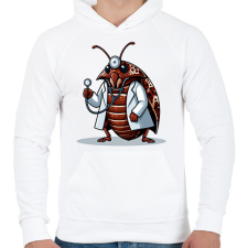 PRINTFASHION Orvos - Férfi kapucnis pulóver - Fehér férfi pulóver, kardigán