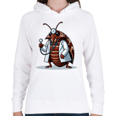 PRINTFASHION Orvos - Női kapucnis pulóver - Fehér