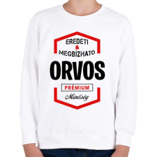 PRINTFASHION Orvos prémium minőség - Gyerek pulóver - Fehér gyerek pulóver, kardigán
