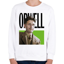 PRINTFASHION Orwell - Önarckép - Gyerek pulóver - Fehér gyerek pulóver, kardigán
