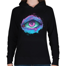 PRINTFASHION Őrző - Női kapucnis pulóver - Fekete
