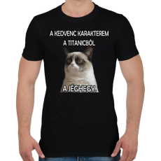 PRINTFASHION Oscar-díjat a jéghegynek!! - Férfi póló - Fekete