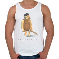 PRINTFASHION ősember - Férfi atléta - Fehér