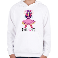 PRINTFASHION Oshi no Ko - Ai Hoshino - Gyerek kapucnis pulóver - Fehér gyerek pulóver, kardigán