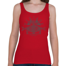 PRINTFASHION Ősi amerikai lakos - Női atléta - Cseresznyepiros női trikó