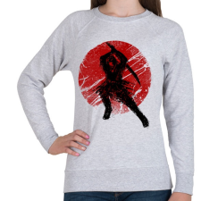 PRINTFASHION Ősi szamuráj - Női pulóver - Sport szürke női pulóver, kardigán