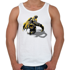 PRINTFASHION Összeolvadt koponyák - Férfi atléta - Fehér