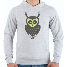 PRINTFASHION Őszi bagoly - Férfi kapucnis pulóver - Sport szürke férfi pulóver, kardigán