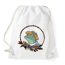 PRINTFASHION Őszi béka - Sportzsák, Tornazsák - Fehér tornazsák