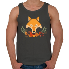 PRINTFASHION Őszi Róka - Férfi atléta - Sötétszürke