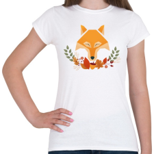 PRINTFASHION Őszi Róka - Női póló - Fehér női póló
