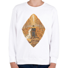 PRINTFASHION Őszi túrázó - Gyerek pulóver - Fehér gyerek pulóver, kardigán
