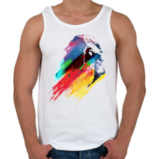 PRINTFASHION Our hero lion - Férfi atléta - Fehér