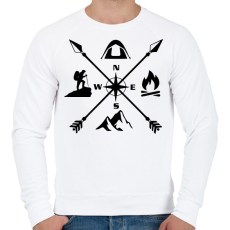 PRINTFASHION outdoor - Férfi pulóver - Fehér