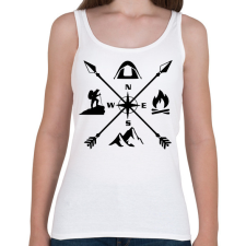 PRINTFASHION outdoor - Női atléta - Fehér női trikó