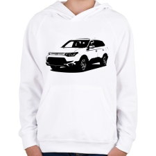 PRINTFASHION Outlander III - Gyerek kapucnis pulóver - Fehér gyerek pulóver, kardigán