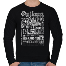 PRINTFASHION outlaw - Férfi pulóver - Fekete férfi pulóver, kardigán