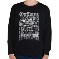 PRINTFASHION outlaw - Gyerek pulóver - Fekete gyerek pulóver, kardigán