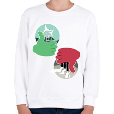 PRINTFASHION Óvd a természetet!  - Gyerek pulóver - Fehér