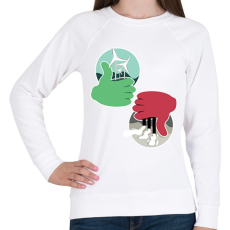 PRINTFASHION Óvd a természetet!  - Női pulóver - Fehér