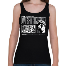 PRINTFASHION overthinking - Női atléta - Fekete női trikó