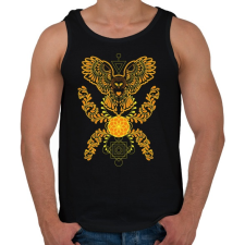 PRINTFASHION owl joga2 - Férfi atléta - Fekete atléta, trikó