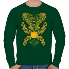 PRINTFASHION owl joga2 - Férfi pulóver - Sötétzöld férfi pulóver, kardigán