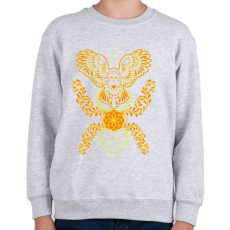 PRINTFASHION owl joga2 - Gyerek pulóver - Sport szürke