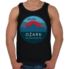 PRINTFASHION Ozark / mountains - Férfi atléta - Fekete atléta, trikó