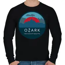 PRINTFASHION Ozark / mountains - Férfi pulóver - Fekete női pulóver, kardigán