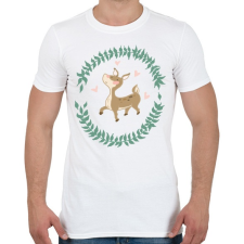 PRINTFASHION Őzike - Férfi póló - Fehér férfi póló