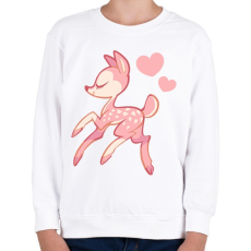 PRINTFASHION Őzike - Gyerek pulóver - Fehér