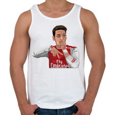 PRINTFASHION Özil - Férfi atléta - Fehér atléta, trikó