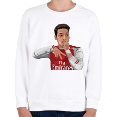 PRINTFASHION Özil - Gyerek pulóver - Fehér